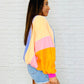 Blockbuster Color Block Pullover in Muted