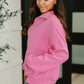 Bonbon Delight Half Zip Pullover in Pink