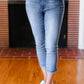 Judy Blue Medium Wash Mid Rise Skinny Capri