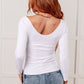 Bring in the Basics Seamless Reversible V-Neck in White