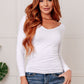 Bring in the Basics Seamless Reversible V-Neck in White