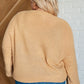 Bubbly Personality Bubble Sleeve Sweater in Wheat