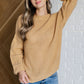 Bubbly Personality Bubble Sleeve Sweater in Wheat