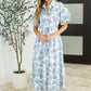 Budding Romance Collared Button-Down Dress