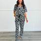 PREORDER: Button Front Pajama Set in Five Prints