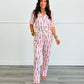 PREORDER: Button Front Pajama Set in Five Prints