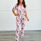 PREORDER: Button Front Pajama Set in Five Prints