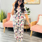 PREORDER: Button Front Pajama Set in Five Prints