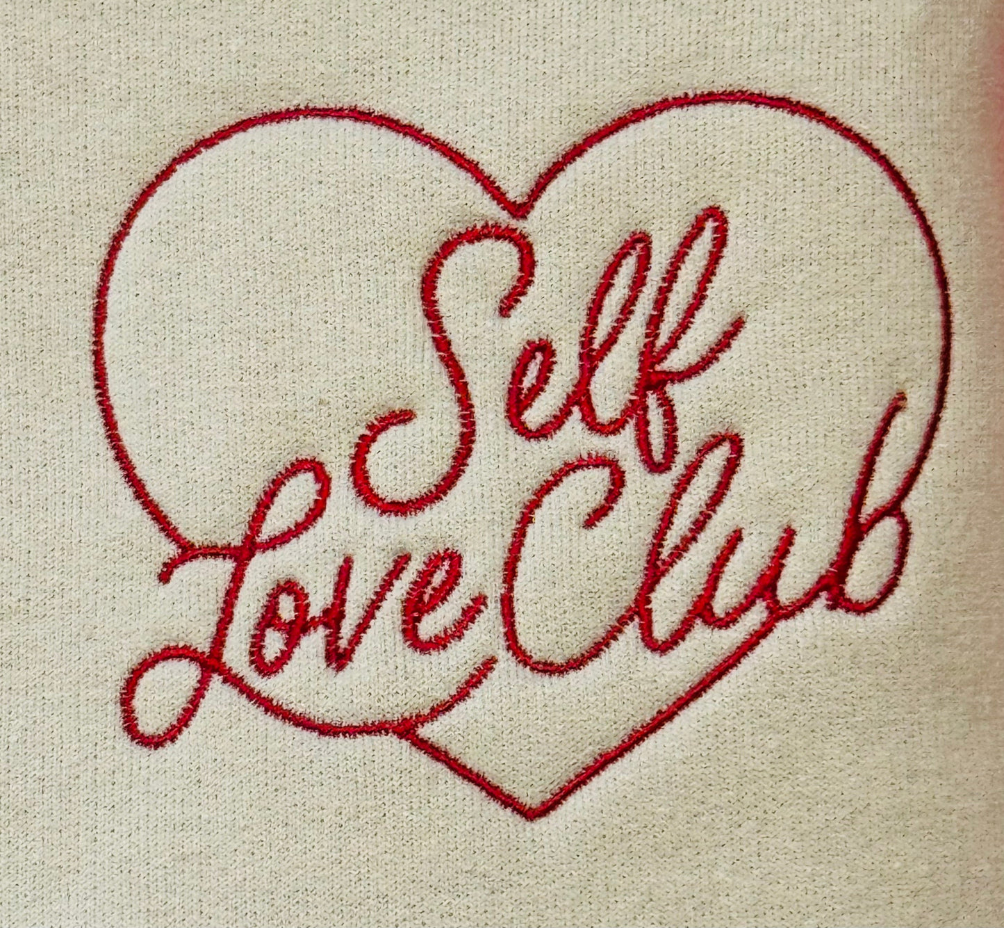 Self Love Club Embroidered Sweatshirt