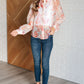 Call Me Back Sheer Floral Button Up Blouse