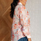 Call Me Back Sheer Floral Button Up Blouse