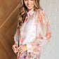 Call Me Back Sheer Floral Button Up Blouse