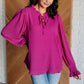 Candid Moment Ruffle Neckline Blouse