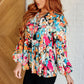 Carry Me Away Floral Peplum Blouse