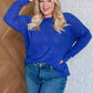 Casual Tuesday Ribbed Knit Sweater in Bright Blue