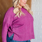 Casual Tuesday Ribbed Knit Sweater in Light Plum