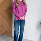 Casual Tuesday Ribbed Knit Sweater in Light Plum