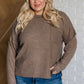 Casual Tuesday Ribbed Knit Sweater in Mocha