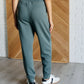 Center Seam Scuba Joggers in Ash Jade