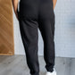 Center Seam Scuba Joggers in Black