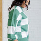 Check Yourself Checkered Sweater in Green