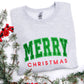 PREORDER: Embroidered Merry Christmas Glitter Applique Sweatshirt