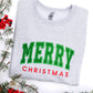 PREORDER: Embroidered Merry Christmas Glitter Applique Sweatshirt