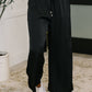 City Ease Wide Leg Bottoms in Black