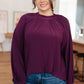 Closing Time Mock Neck Blouse