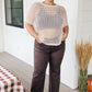 Coastal Dreams Fishnet Top in Cream