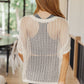 Coastal Dreams Fishnet Top in Cream