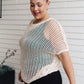 Coastal Dreams Fishnet Top in Cream