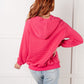 Crosswalk Textured Hoodie in Rose