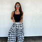 PREORDER: Plaid Behavior Wide Leg Pants