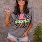 Mama Checkered Lightning Bolt Tee/Long Sleeve