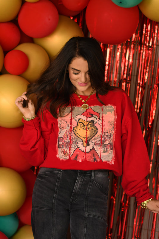 Vintage Grinch Swatch Sweatshirt