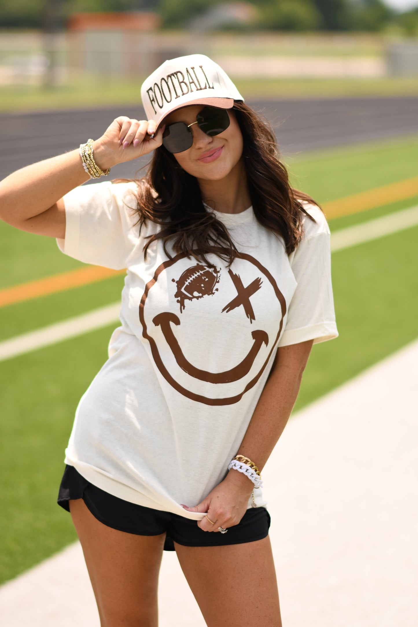 *SALE* RTS FOOTBALL WINK SMILEY TEE