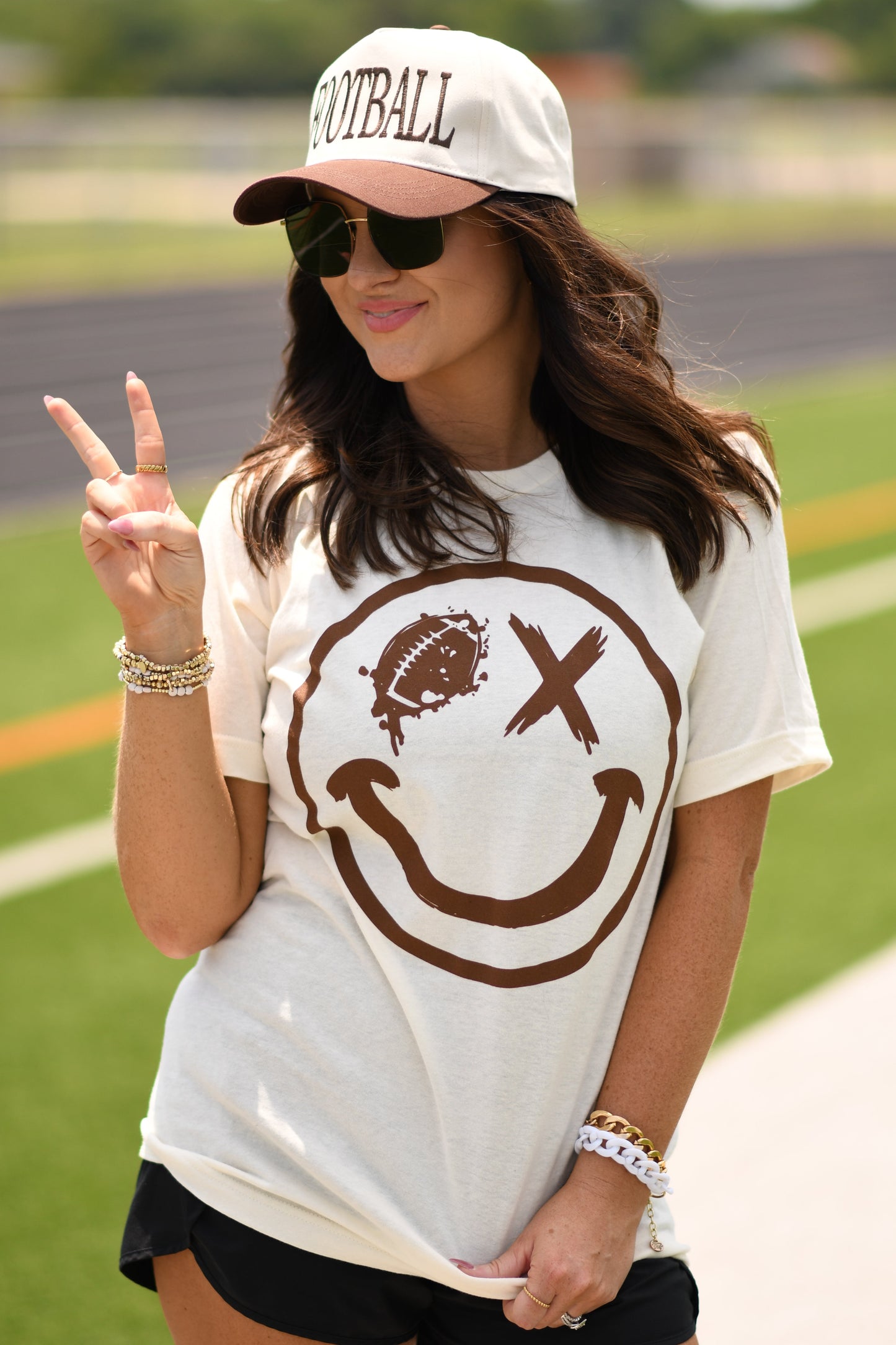 *SALE* RTS FOOTBALL WINK SMILEY TEE