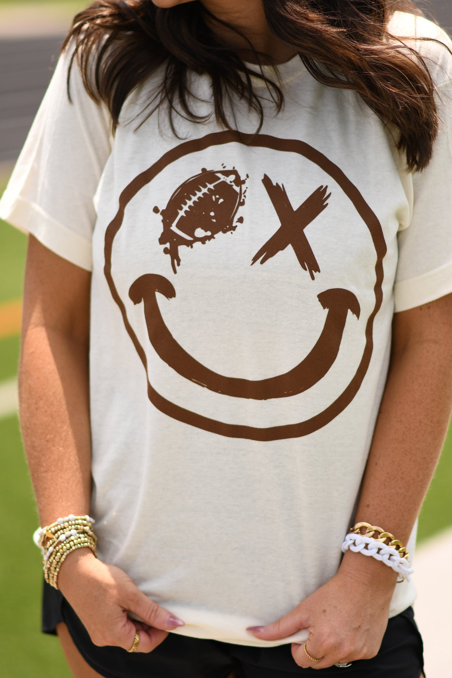 *SALE* RTS FOOTBALL WINK SMILEY TEE