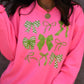 Neon Green Bows Sweatshirt