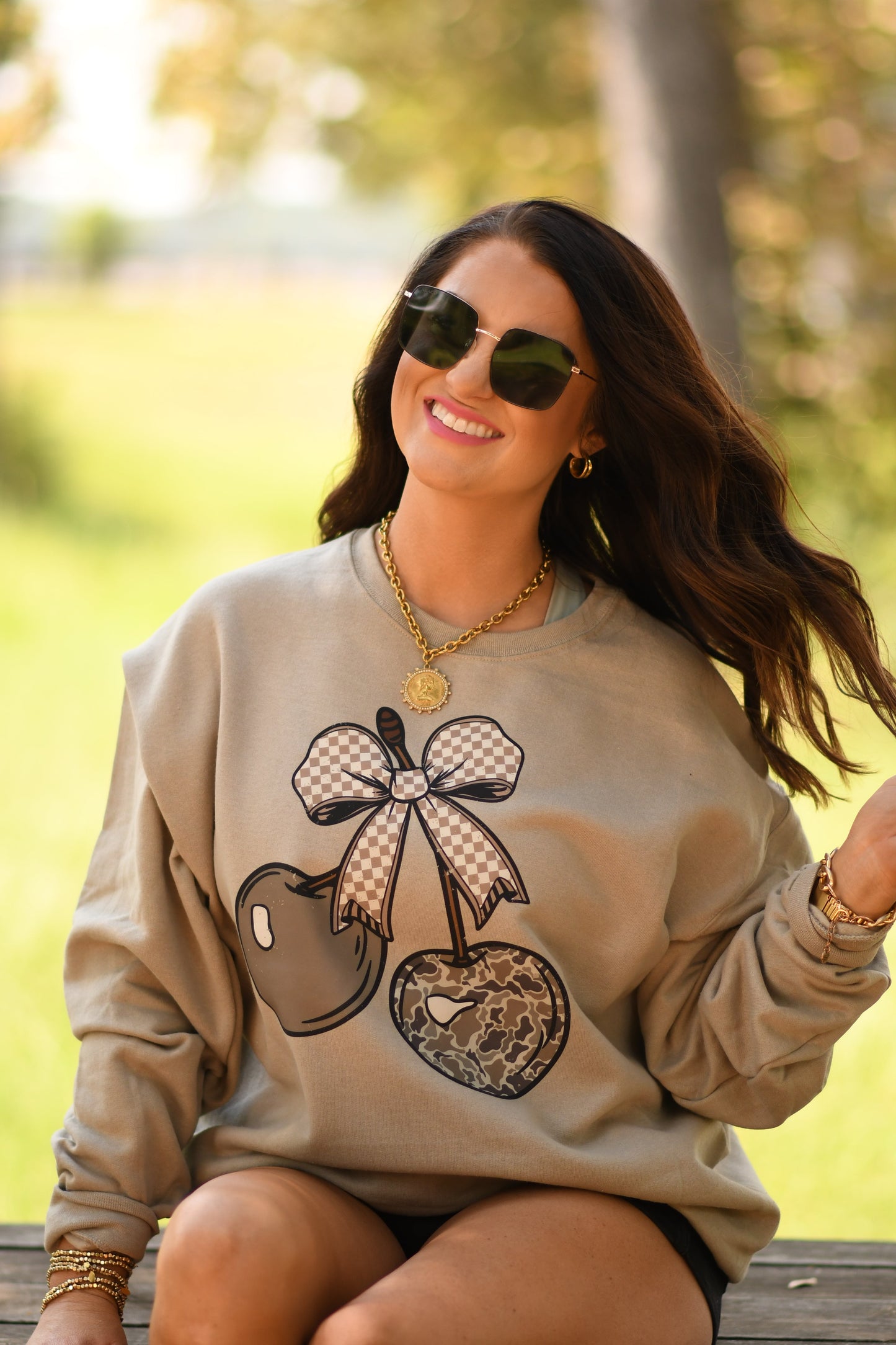 Camo Cherries Sweatshirt