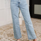 Debbie High Rise Stone Wash Straight Fit Jeans