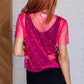 Dressing for Revenge Layering Top in Hot Pink