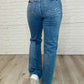 Dylan High Rise Rigid Magic Criss-Cross Waistband Straight Jeans
