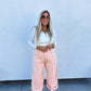PREORDER: Peach Wash Barrel Jeans