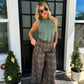 PREORDER: Cayla Crop Plaid Pants in Two Colors