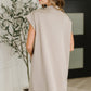 Easy Hustle High Neck Dress in Ash Mocha