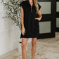 Easy Hustle High Neck Dress in Black