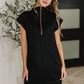 Easy Hustle High Neck Dress in Black
