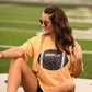 Gold Faux Glitter Football Tee